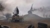 Пожар на украинской базе ПВО после российского авиаудара, архив