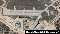 Российский военный аэродром «Бельбек» в аннексированном Севастополе, спутниковый снимок, архивное фото