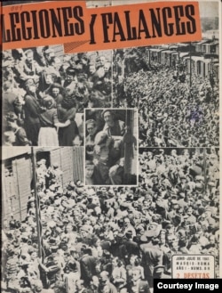 Корицата на списание Legiones y Falanges от юни-юли 1941 г.
