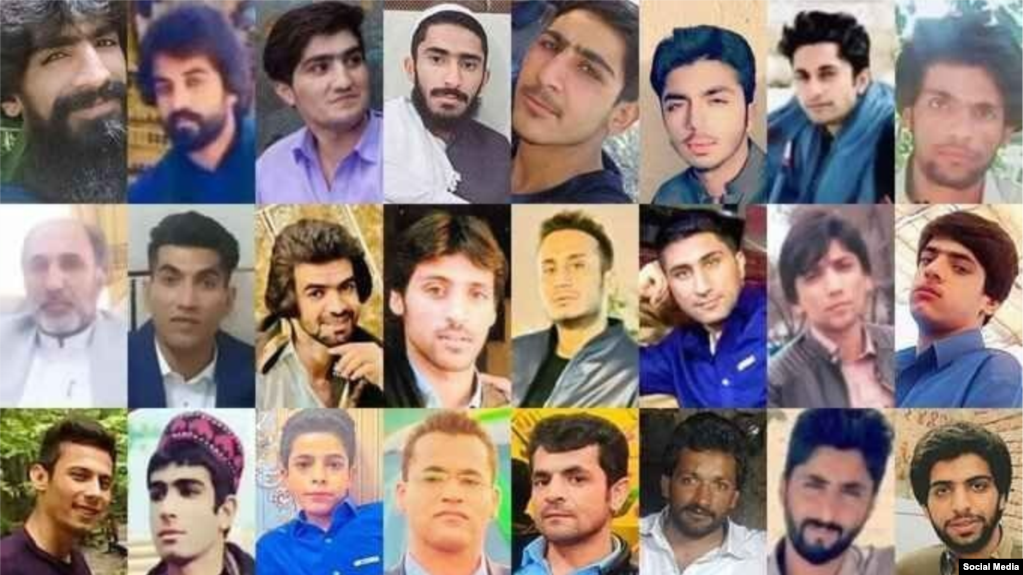 Some of those who died in the Zahedan massacre on November 30.