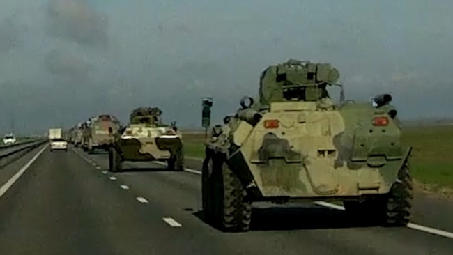 Russian Military Activity Ramps Up In Crimea Along Major Highway From Russia Russian Military Activity Ramps Up In Crimea Along Major Highway From Russia