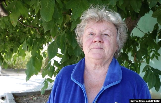 Жителька Чорнобаївки Валентина