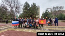 Акциянын катышуучулары. 22-март, 2022-жыл. Бишкек. 