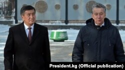 Фарид Ниязов президент Сооронбай Жээнбеков менен. 2018-жылдын январь айы.