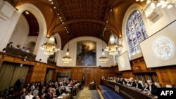 An overview of the court during a hearing at the International Court of Justice (file photo)