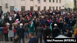 Уфада Хәмитовка каршы митинг узды