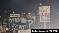 Dio poruka sa prvog protesta u Podgorici, 5. januar 2025.