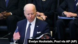 Predsednik SAD, Joe Biden na vanrednom smite NATO saveza u Briselu, 24. mart 2022. 