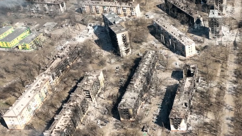 Pamje nga droni të shkatërrimit në Mariupol 