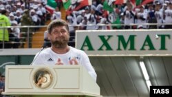 Рамзан Кадыров на стадионе "Ахмат Арена"