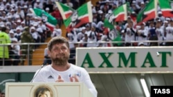 Рамзан Кадыров на Ахмат-Арене. Грозный, 2017 год