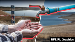 Водный дефицит в Крыму. Коллаж