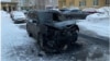 Машина активиста из Кемерова после поджога