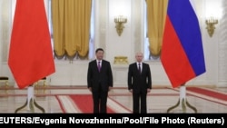 Владимир Путин менен Си Цзинпиндин Москвадагы жолугушуусу. 5-июнь 2019-жыл.