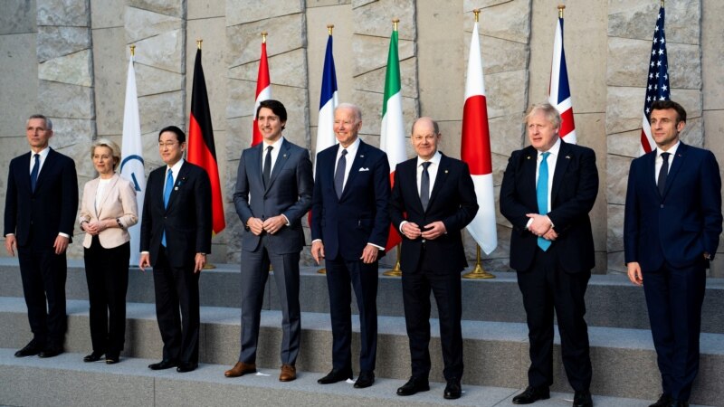Краіны G7 заявілі аб гатоўнасьці адмовіцца ад расейскіх энэрганосьбітаў і заклікалі краіны, якія здабываюць нафту і газ, павялічыць пастаўкі