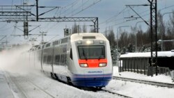 Brzi voz na liniji Helsinki - Sankt Peterburg, fotoarhiv