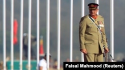 FILE: Pakistani army chief General Qamar Javed Bajwa.