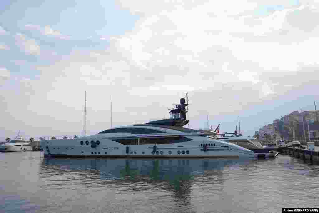 The 65-meter Lady M, said to be owned by Russian oligarch Aleksei Mordashov, was seized by Italian police in early March. Mordashov is considered one of Russia&#39;s richest citizens, with an estimated net worth of $21.2 billion, according to the Bloomberg Billionaires Index. He owns one-third of Europe&#39;s biggest tour operator, TUI. He has a financial interest in Rossia Bank, which European authorities say is the &quot;personal bank&quot; for senior Russian officials. Mordashov told the state news agency TASS, &quot;I have absolutely nothing to do with the emergence of the current geopolitical tension and I do not understand why the EU has imposed sanctions on me.&quot;