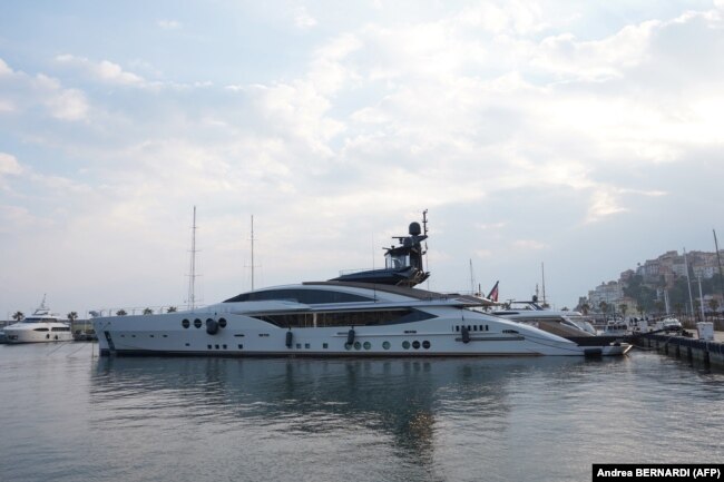 The 65-meter Lady M, said to be owned by Russian oligarch Aleksei Mordashov, was seized by Italian police in early March. Mordashov is considered one of Russia&#39;s richest citizens, with an estimated net worth of $21.2 billion, according to the Bloomberg Billionaires Index. He owns one-third of Europe&#39;s biggest tour operator, TUI. He has a financial interest in Rossia Bank, which European authorities say is the &quot;personal bank&quot; for senior Russian officials. Mordashov told the state news agency TASS, &quot;I have absolutely nothing to do with the emergence of the current geopolitical tension and I do not understand why the EU has imposed sanctions on me.&quot;