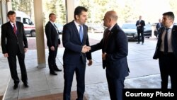 Премиерите на Бугарија и Северна Македонија Кирил Петков и Димитар во Софија 28.03.2022