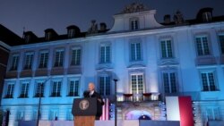 Presidenti amerikan, Joe Biden gjatë fjalimit të mbajtur në Varshavë, Poloni.