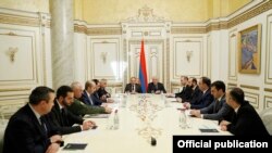 Armenia - Prime Minister Nikol Pashinian chairs a meeting of Armenia's Security Council, Yerevan, March 28, 2022