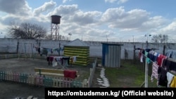 Аялдар абагынын короосу. Иллюстрациялык сүрөт.