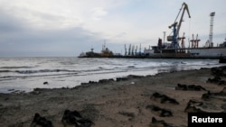 The Azov Sea port of Berdyansk (file photo)