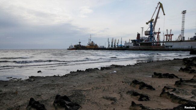 The Azov Sea port of Berdyansk (file photo)