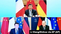 Состанок на Кина, Франција и Германија за руската инвазија врз Украина