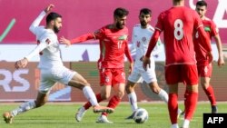 تصویری از بازی ایران و لبنان