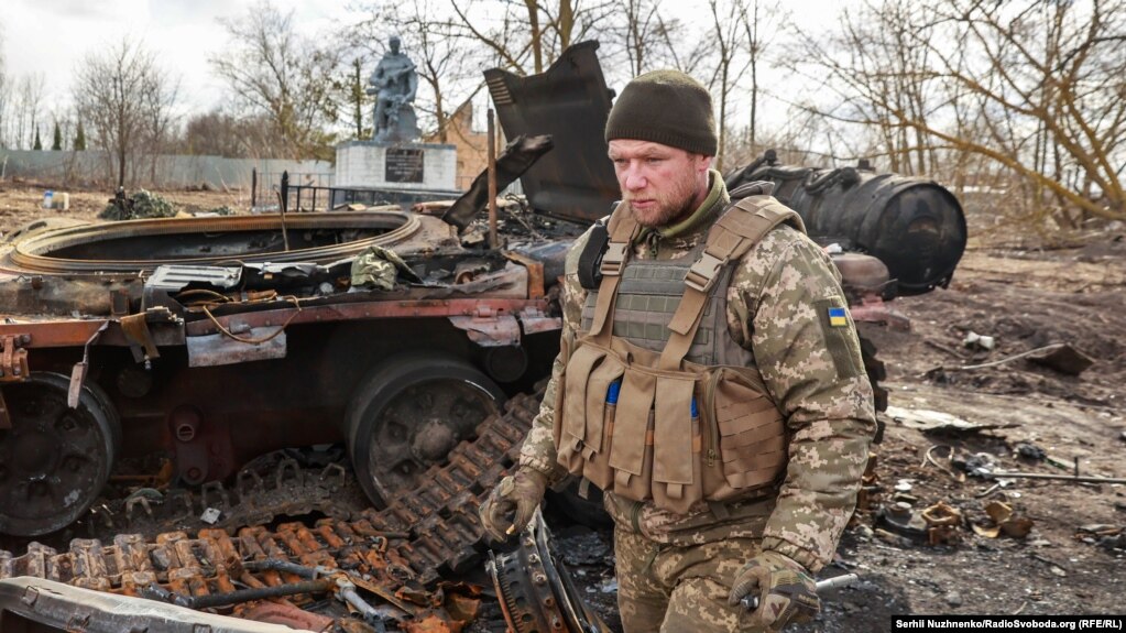 Звільнене село Лук'янівка, що в Баришівському районі на Київщині. Фото від 27 березня 2022 року