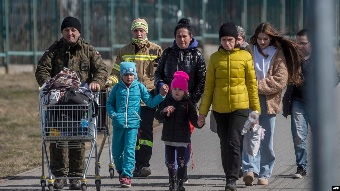 Poland has taken the bulk of refugees fleeing Ukraine, but other nearby countries have also accepted large numbers of the people displaced by Moscow's war. (file photo)