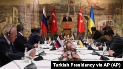 Cele două părți spun că sunt dispuse la compromisuri: Rusia a promis că va reduce din intensitatea luptelor din apropierea Kievului și Cernigăului, în timp ce Ucraina că nu va intra în nicio alianță militară. Recep Tayyip Erdogan înaintea începerii discuțiilor de la Istanbul.