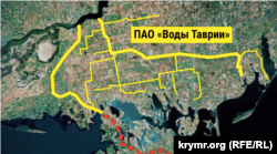Схема Північно-Кримського каналу