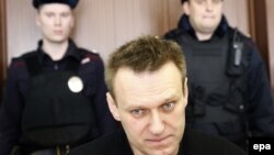 Алексей Навальный в суде. Москва, 30 марта 2017 года.