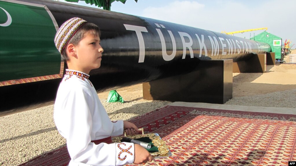 مراسم افتتاح خط لوله گاز ترکمنستان در سال ۲۰۱۰