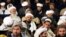 Afghan Islamic scholars in a gathering.