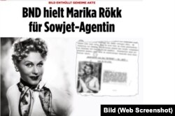 Dezvăluirile din „Bild” despre Marika Rökk