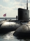 Russian submarines docked at a Russian naval base in the Syrian port of Tartus. (file photo)