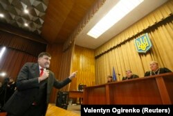 Mikheil Saakashvili at a court hearing in Kyiv earlier this week.