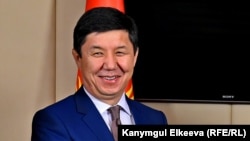 Kyrgyzstan -- Prime Minister of Kyrgyzstan Temir Sariev and Byelorussia PM Andrei Kobyakov, 28 May 2015