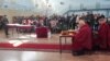 Поминальная церемония в спорткомплексе "Лукодром" в Улан-Удэ