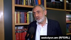 Armenia - Publisher Armen Martirosian speaks to RFE/RL, Yerevan, April 28, 2022