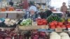 Продуктовый рынок в Феодосии, Крым, март 2022 года