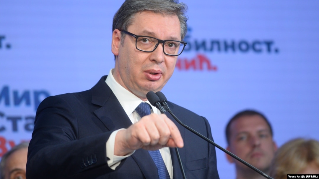 Serbian President Aleksandar Vucic declared victory on April 3: "We will maintain the policy that is important for the Europeans, Russians, and Americans, and that is...military neutrality."