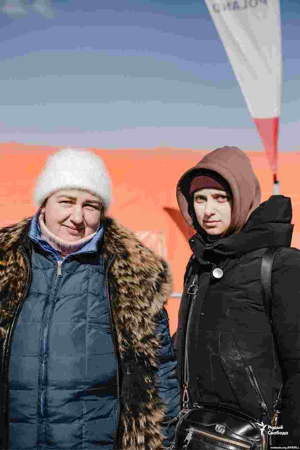 Lilya and Iryna Lebedyn, from the Sumy region: &quot;We were hiding in basements without light and water. We just had snow. We heated the snow and drank the water. I just can&#39;t believe it -- this is the 21st century. Everyone lived peacefully. We didn&#39;t expect this from the Russians. We don&#39;t know where we&#39;re going. Somewhere.&quot;