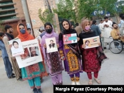 Relatives of alleged Baluch victims of forced disappearances protest in Balochistan's capital, Quetta. (file photo)