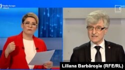 Ministrul finanțelor, Dumitru Budianschi, și Liliana Barbăroșie