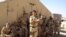 Romanian troops at their base in southern Zabul Province